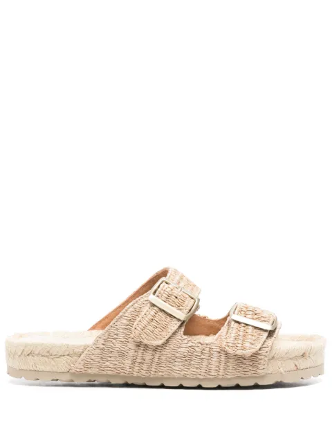 Manebi raffia-stripes espadrilles