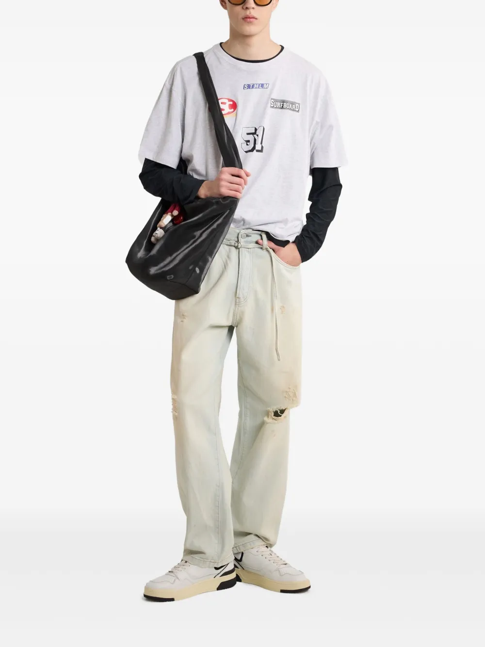 Stockholm Surfboard Club playera oversize con estampado gráfico | Playeras | Image 2