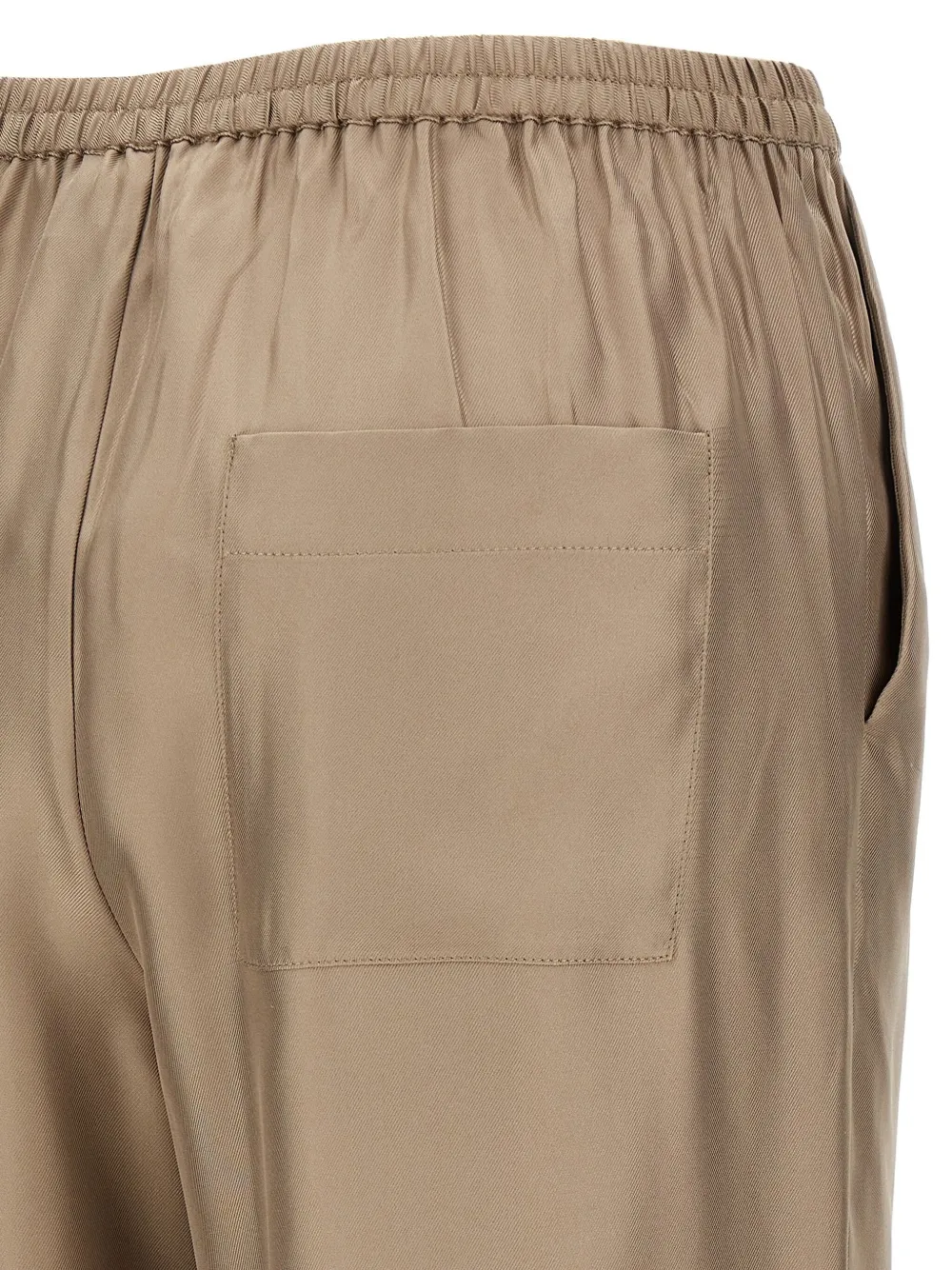 Loulou De Saison Takaroa Elastic Waist Pleated Pants In Neutrals