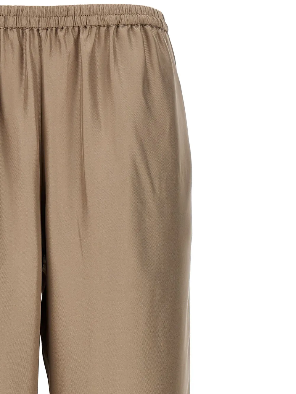 Loulou De Saison Takaroa Elastic Waist Pleated Pants In Neutrals