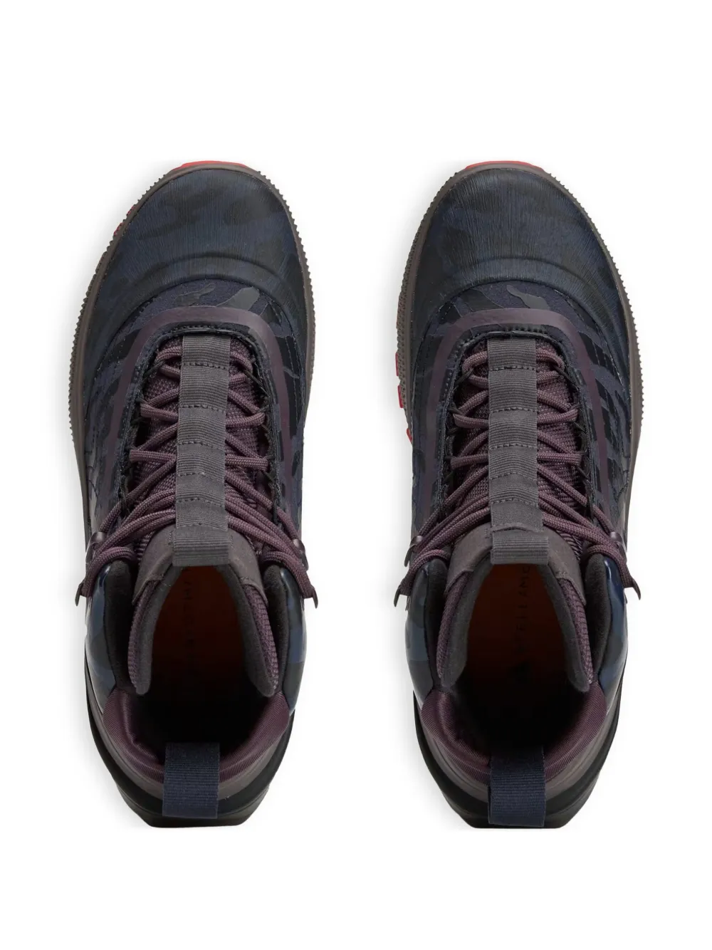 adidas by Stella McCartney x Terrex camouflage-print hiking boots Brown