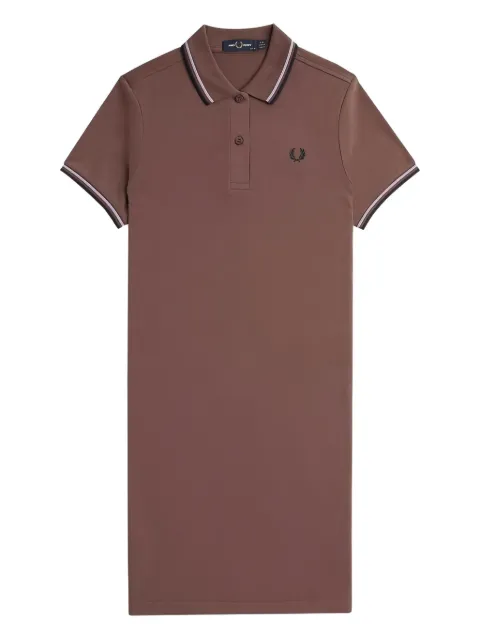 Fred Perry vestido midi con cuello de playera tipo polo