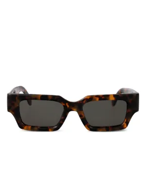 Palm Angels Eyewear Tortoiseshell rectangle-frame Sunglasses  display picture 2