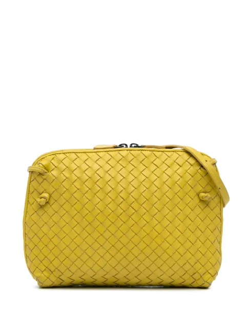 Bottega Veneta Pre-Owned 2012-2024 mittelgroße Intrecciato Nodini Umhängetasche aus Nappaleder