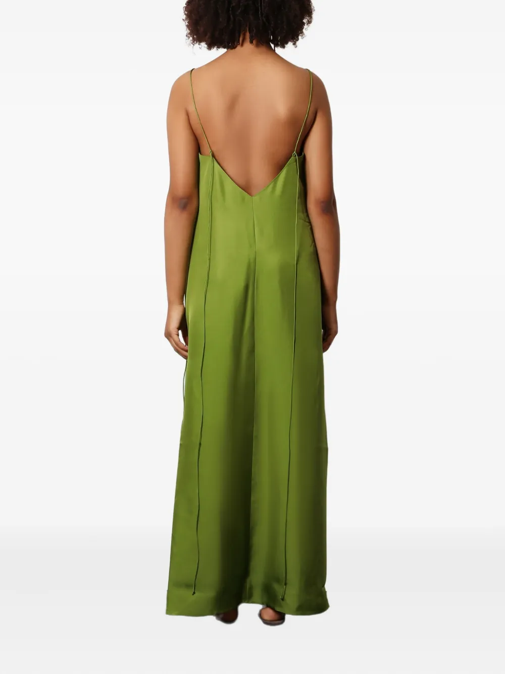  Róhe Open-back Silk Dress - Green 