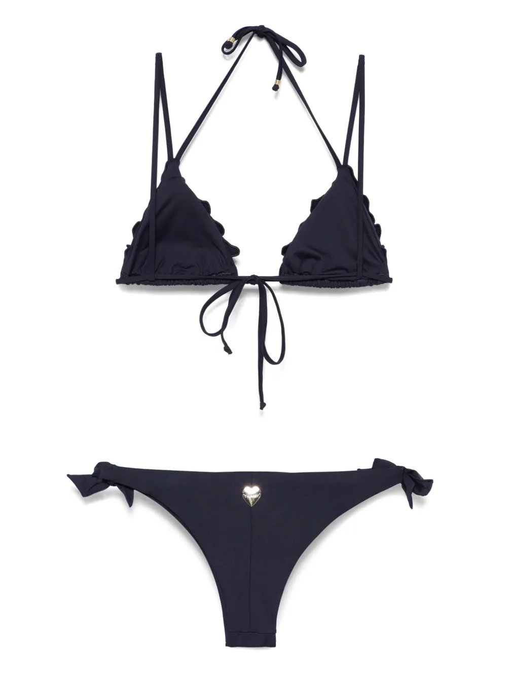 TWINSET Bikini met bloemapplicatie Blauw
