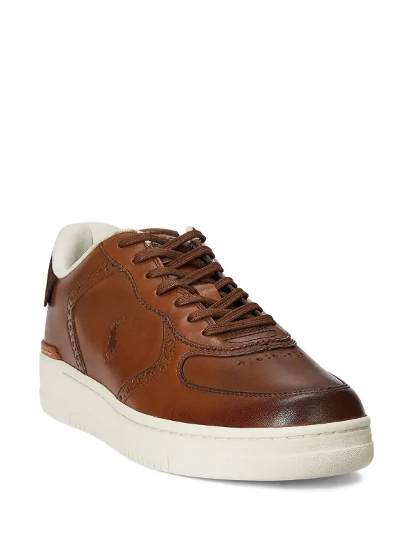 Polo Ralph Lauren Leather low-top Sneakers Brown FARFETCH ID