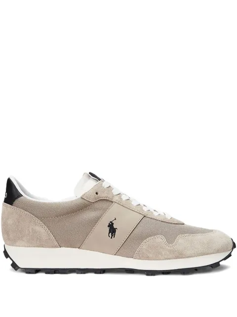 Polo Ralph Lauren logo-embroidered leather sneakers