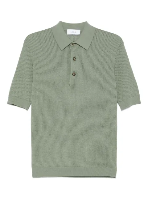 Lardini waffle-knit polo shirt