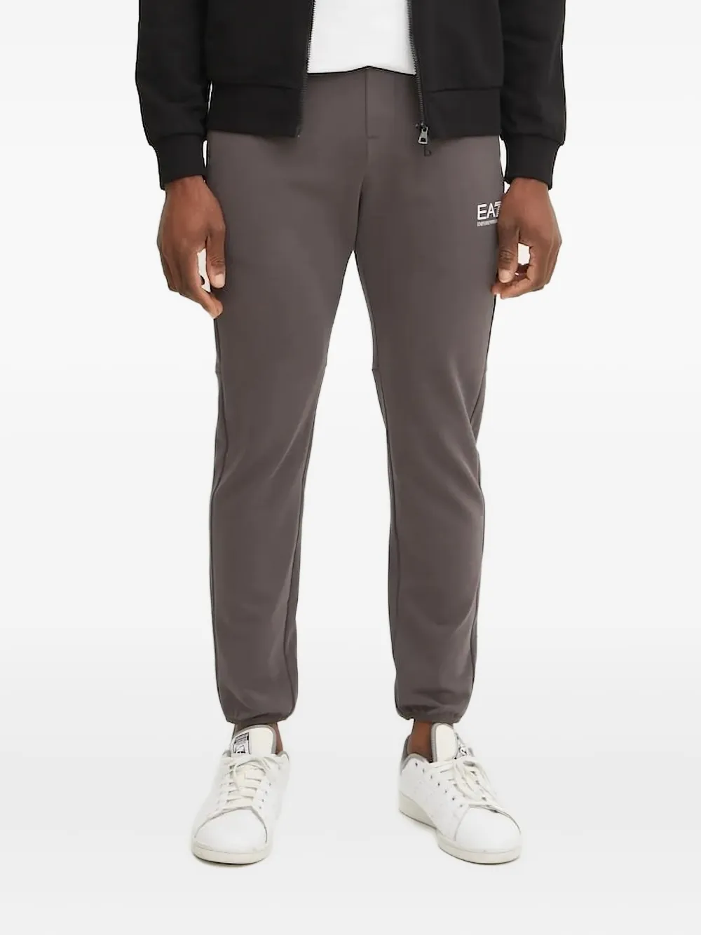 Ea7 Emporio Armani cuffed track pants Grijs