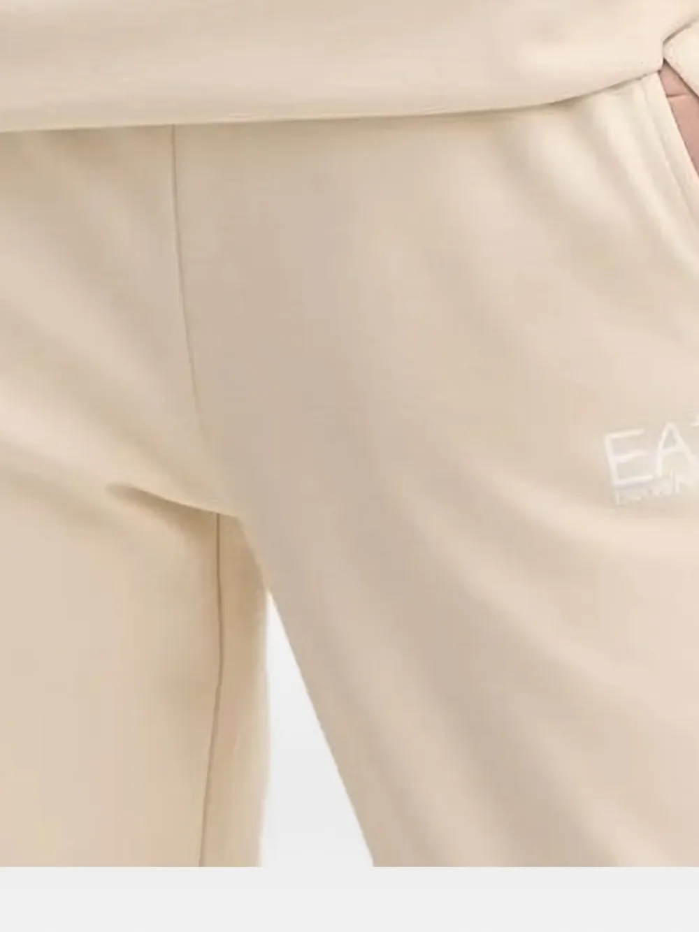 Ea7 Emporio Armani Trainingspak met capuchon en logodetail Beige