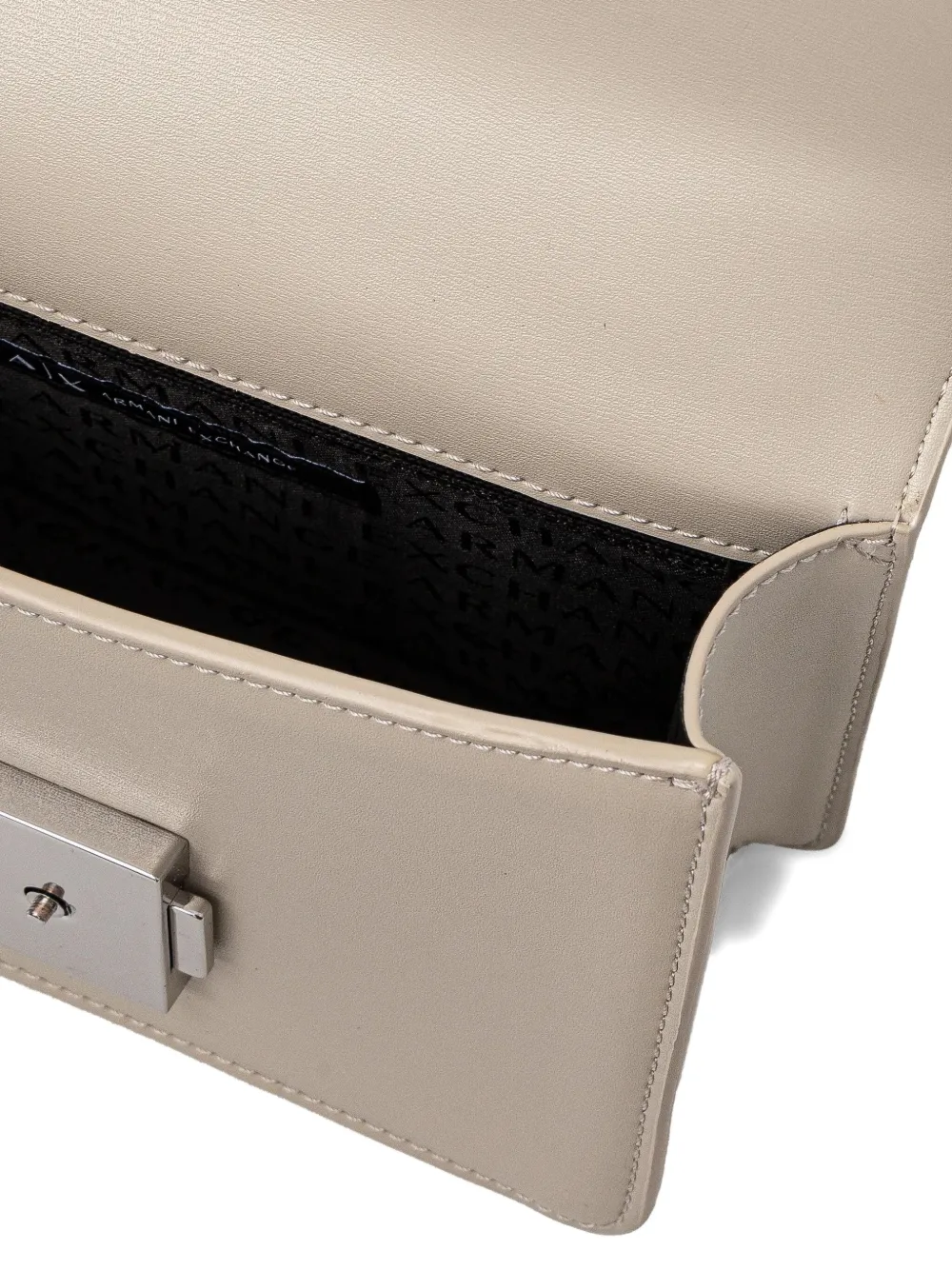 Armani Exchange Schoudertas met kettingdetail Beige