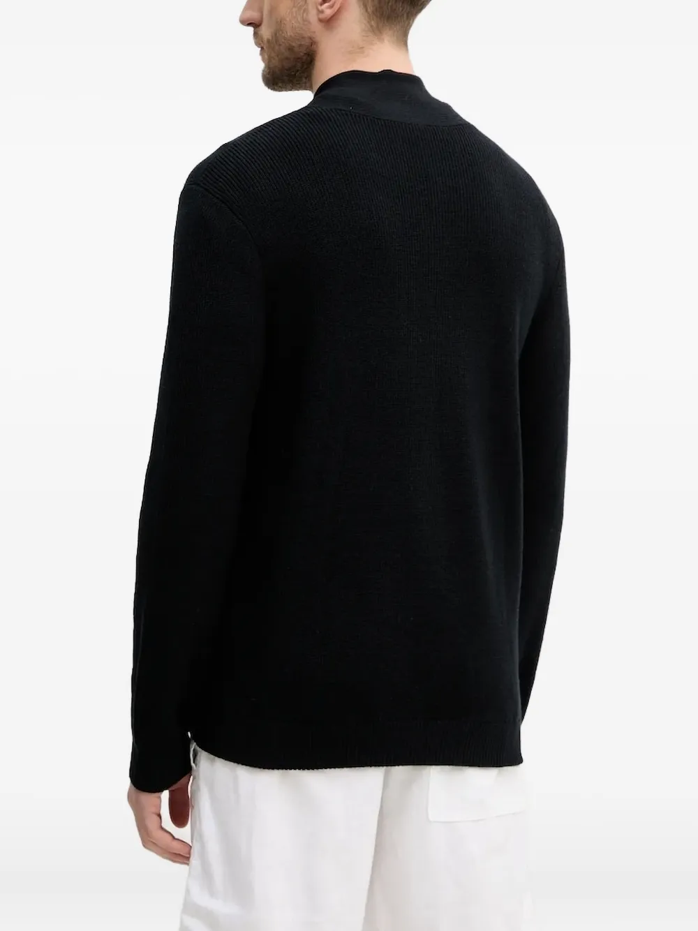 Armani Exchange zip-front ribbed cardigan | Cardigans | Image 2