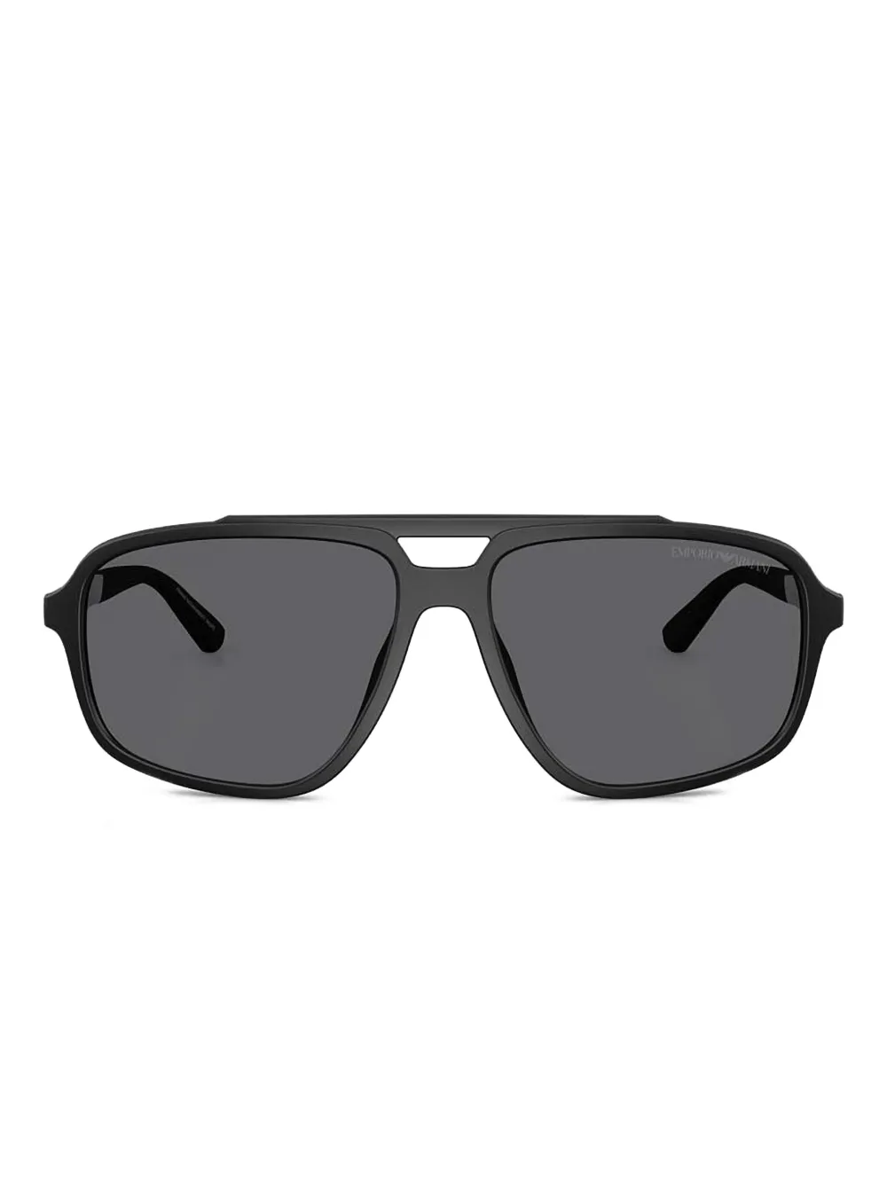 Emporio Armani Bril met hoekig montuur Zwart