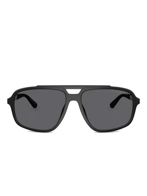 Lunettes de soleil à monture géométrique - Emporio Armani - Modalova