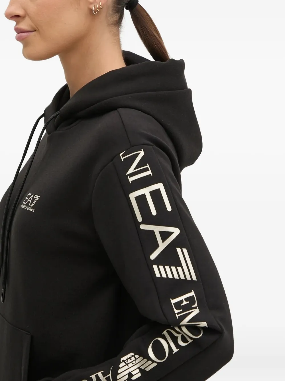 Ea7 Emporio Armani Trainingspak met logo - Zwart