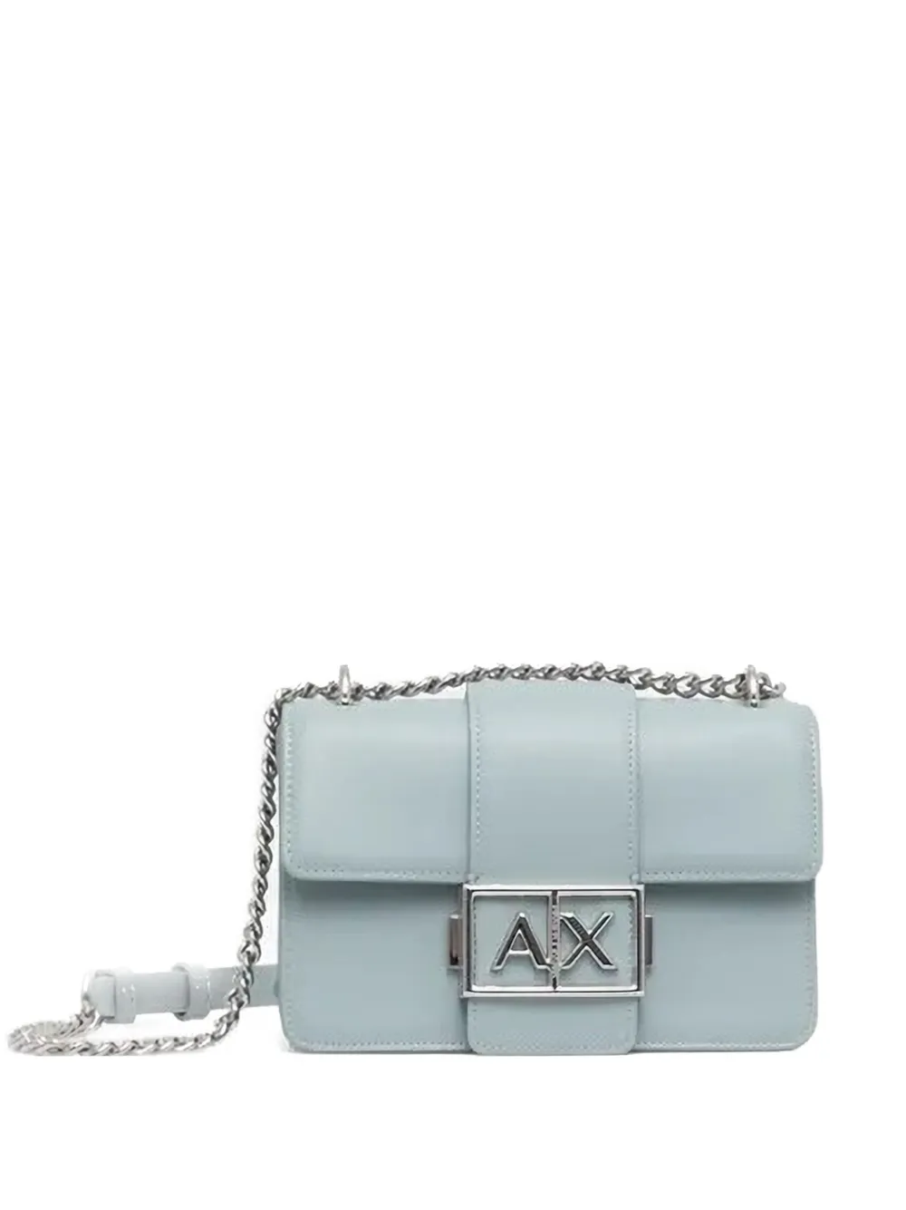 Armani Exchange Boekentas met kettingbandje en omslag Blauw