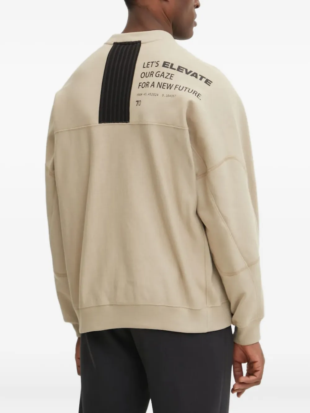 Ea7 Emporio Armani front-patch sweatshirt - Beige