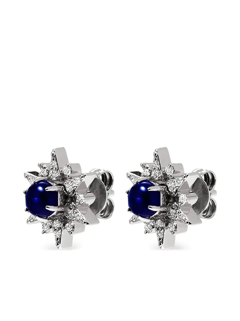 Emporio Armani スターバースト ピアス - シルバートーン Emporio Armani スターバースト ピアス - シルバートーン