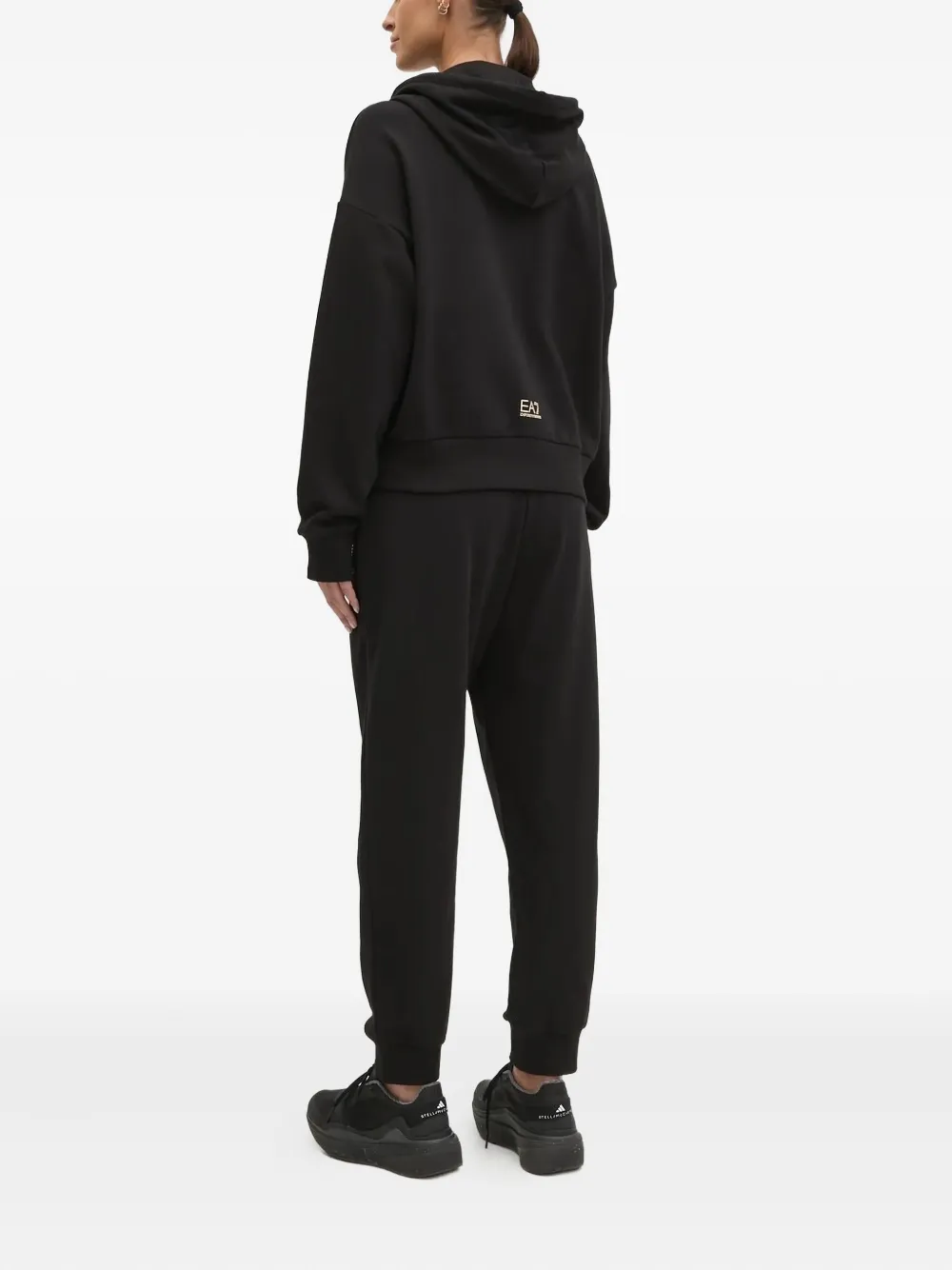 Ea7 Emporio Armani logo-print tracksuit Zwart