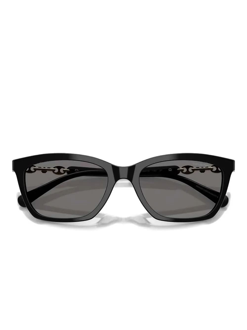 Emporio Armani Zonnebril met cat-eye montuur Zwart