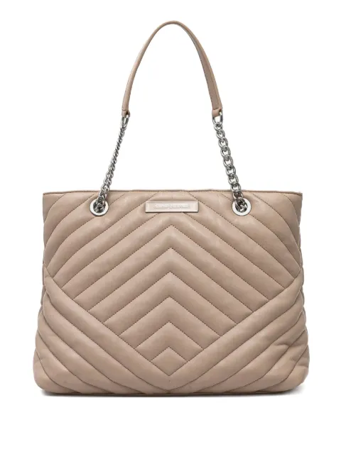 Armani Exchange matelassé tote bag
