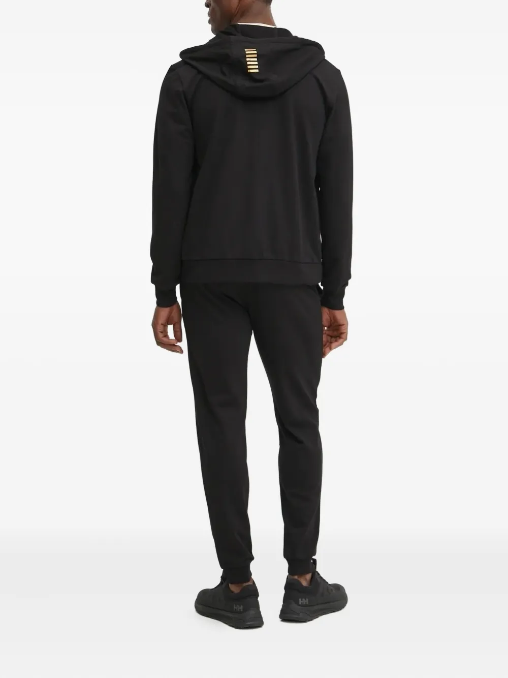 Ea7 Emporio Armani logo-print tracksuit - Zwart