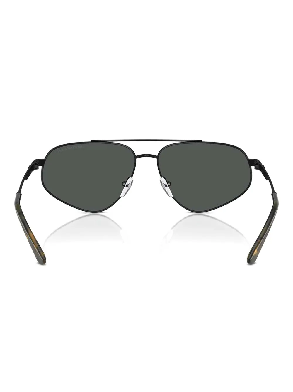 Emporio Armani Zonnebril met geometrisch montuur Zwart