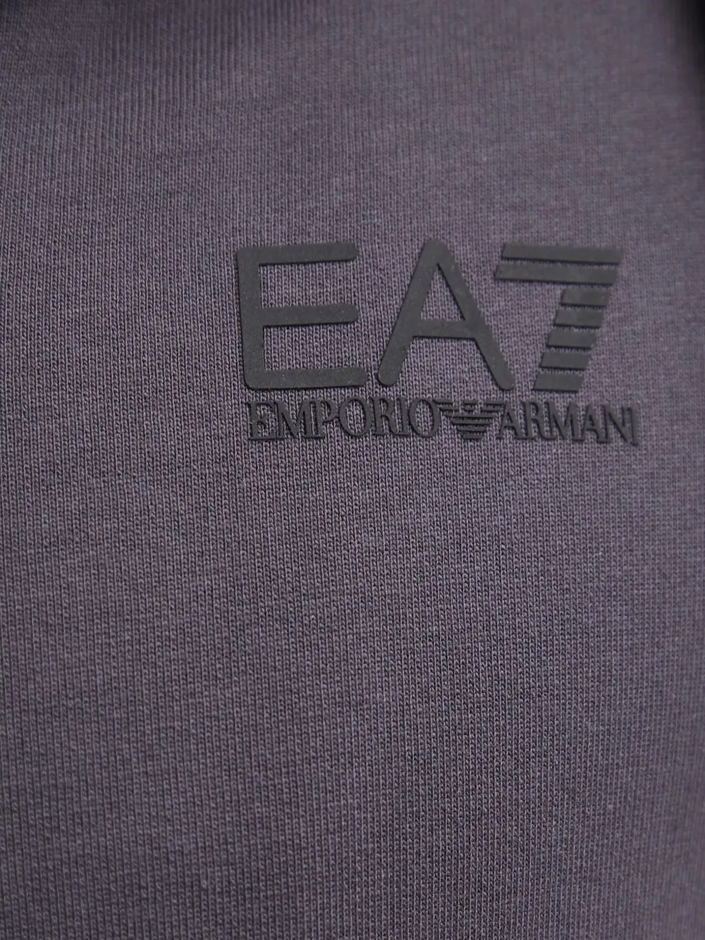 Ea7 Emporio Armani Hoodie met logodetail Grijs