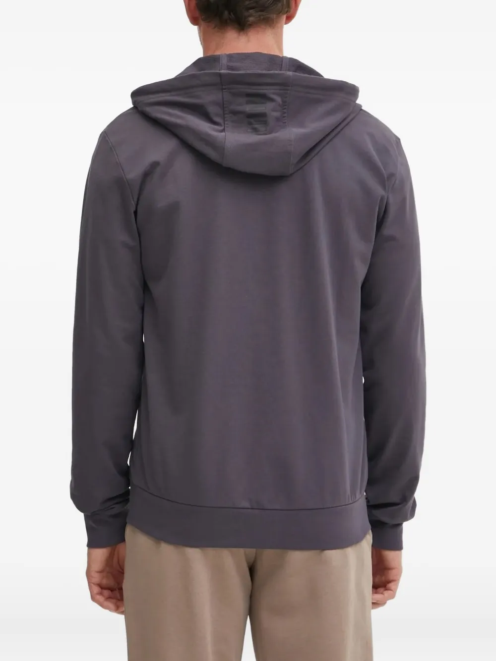 Ea7 Emporio Armani Hoodie met logodetail Grijs