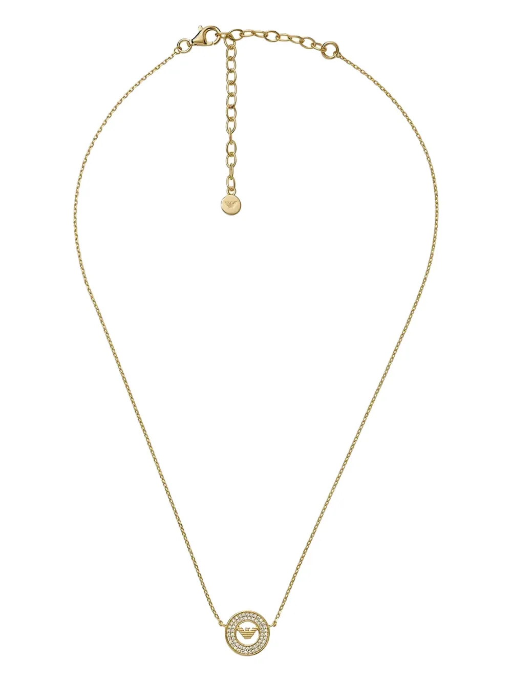 Emporio Armani Collana con pendente logo - Oro