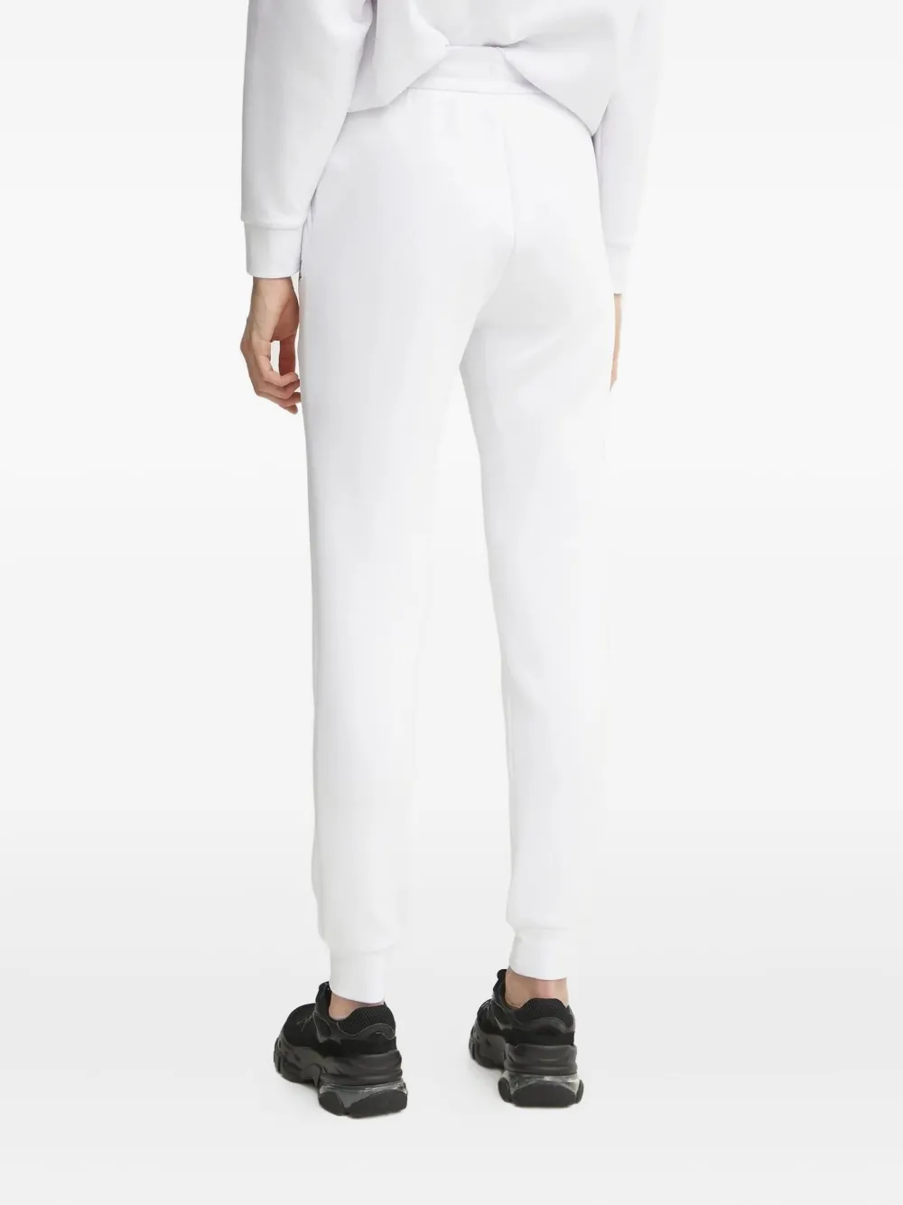 Armani Exchange Trainingsbroek met geborduurd logo - Wit