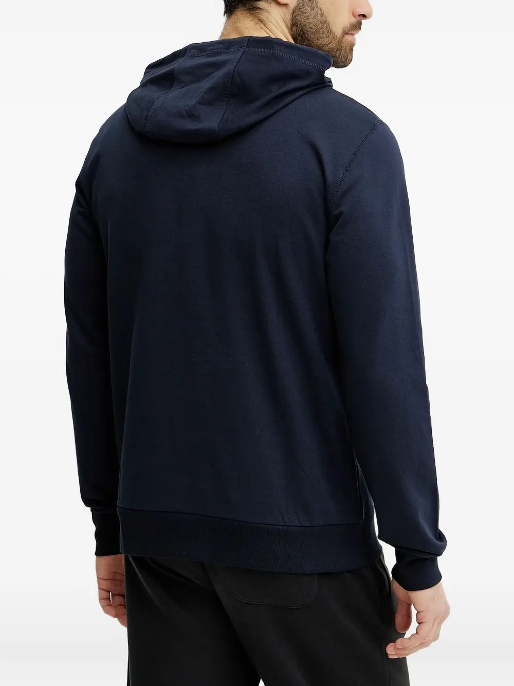 Ea7 Emporio Armani Hoodie met EA7-patroon Blauw