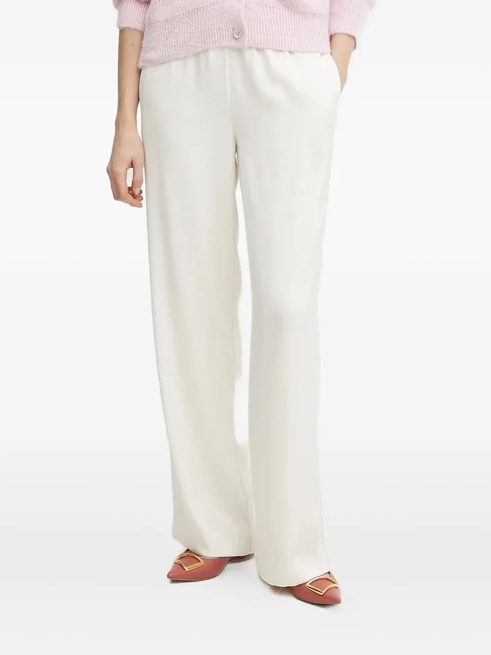 Armani Exchange drawstring side-stripe trousers Wit
