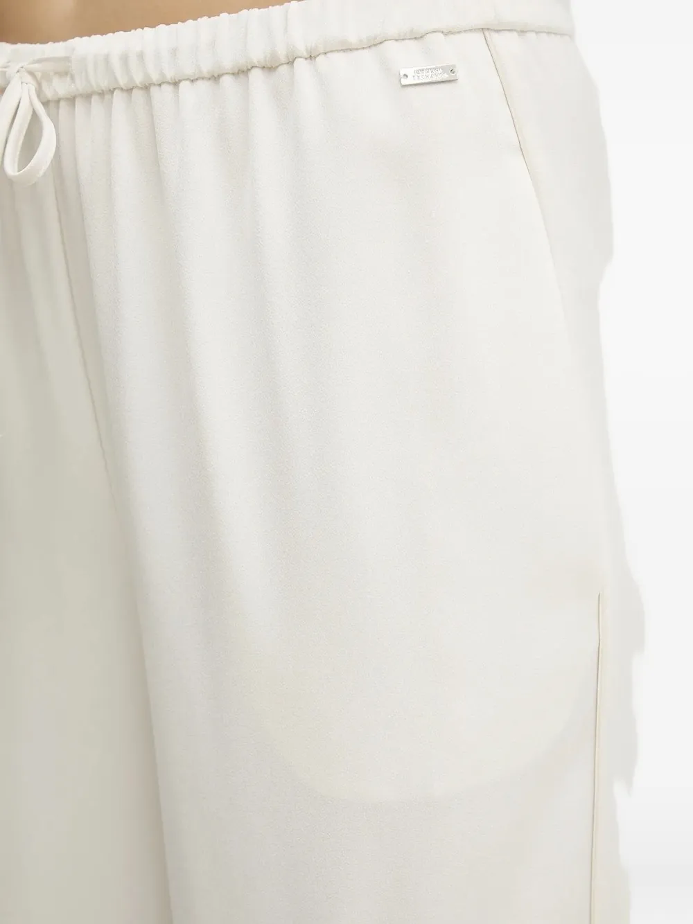 Armani Exchange drawstring side-stripe trousers Wit