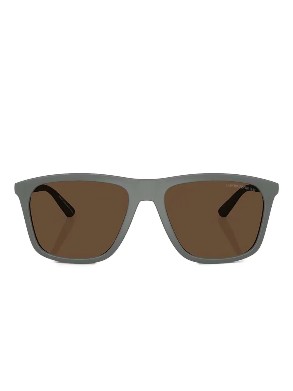 Emporio Armani Zonnebril met vierkant montuur Grijs