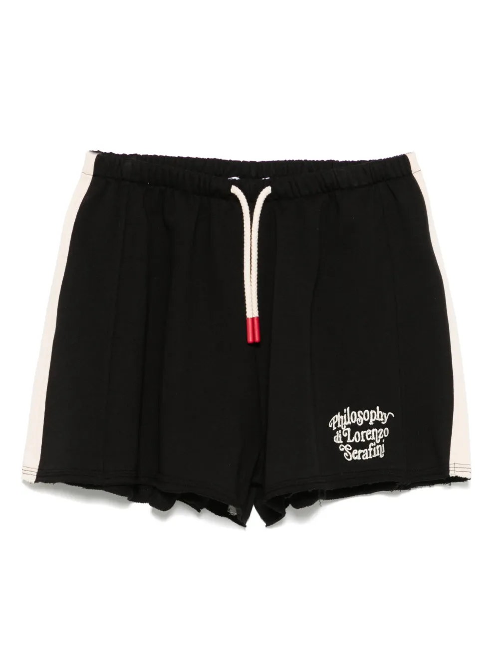 Philosophy Di Lorenzo Serafini Kids Shorts met geborduurd logo Zwart