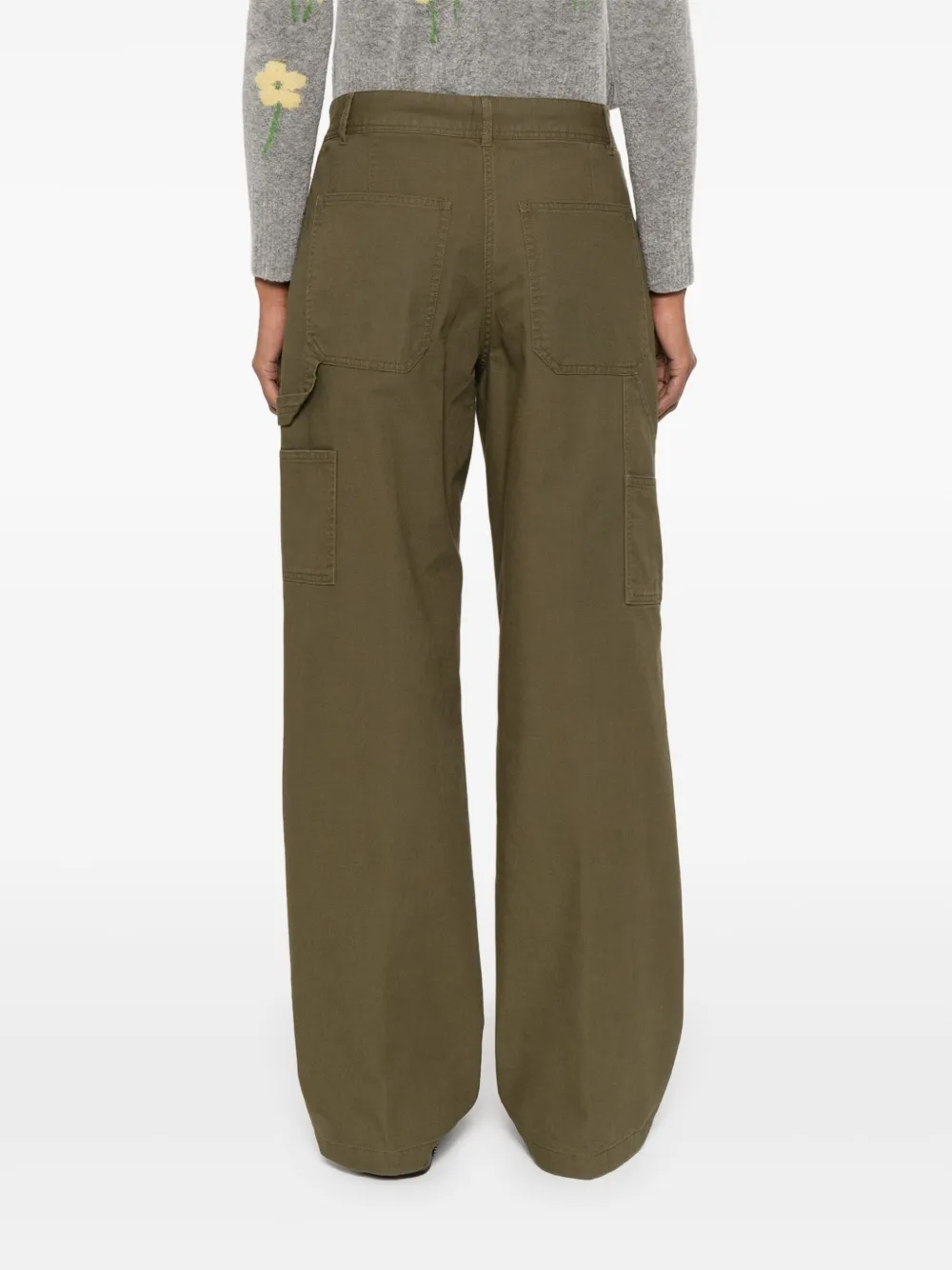 ASPESI Canvas broek Groen