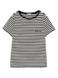 Moncler striped cotton T-shirt - Black