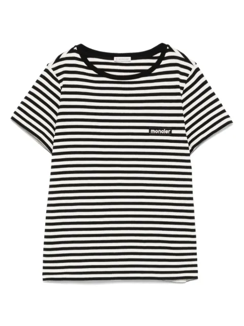 Moncler playera con rayas estampadas