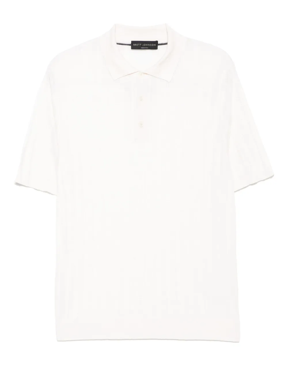 Brett Johnson Short-sleeved Polo Shirt In White