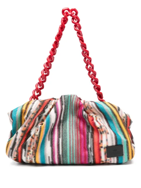 Missoni bolsa de hombro capitonada con motivo de rayas