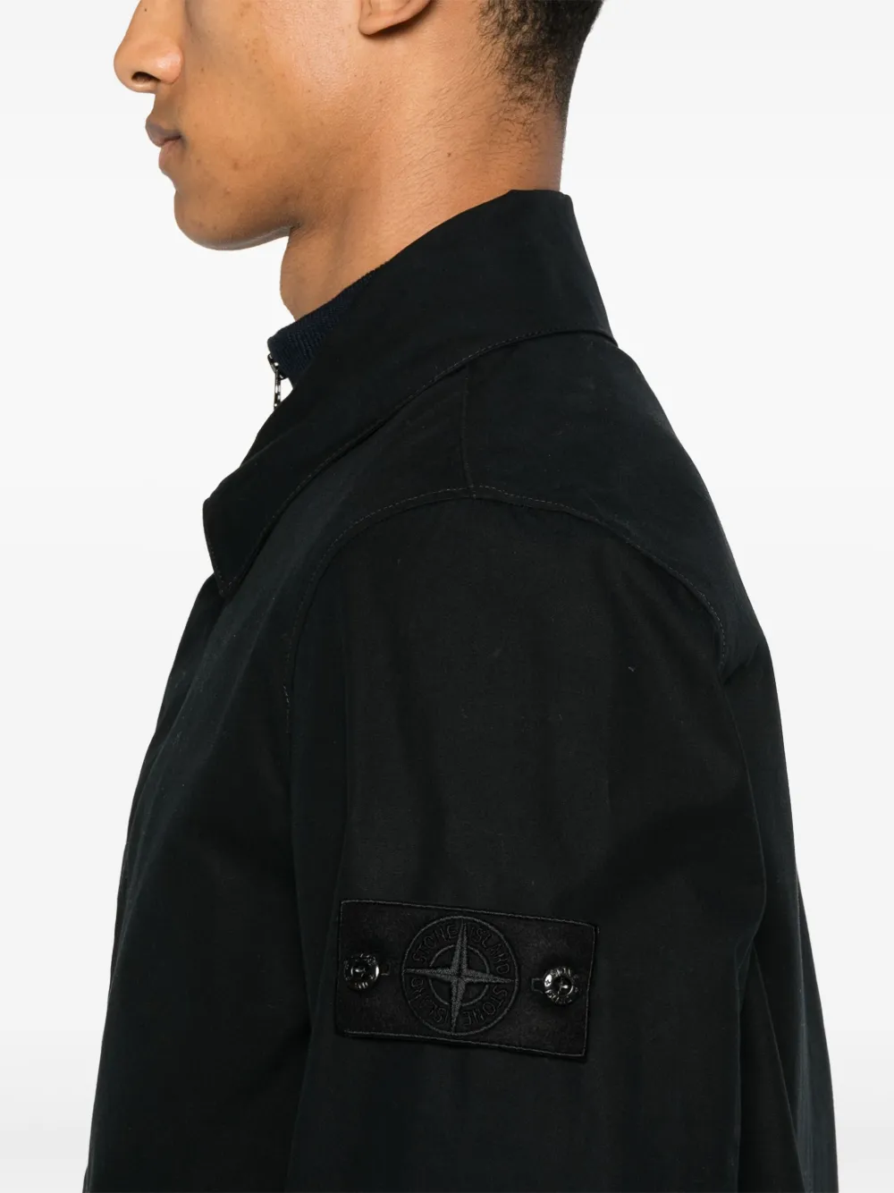 Stone Island Katoenen jas Blauw