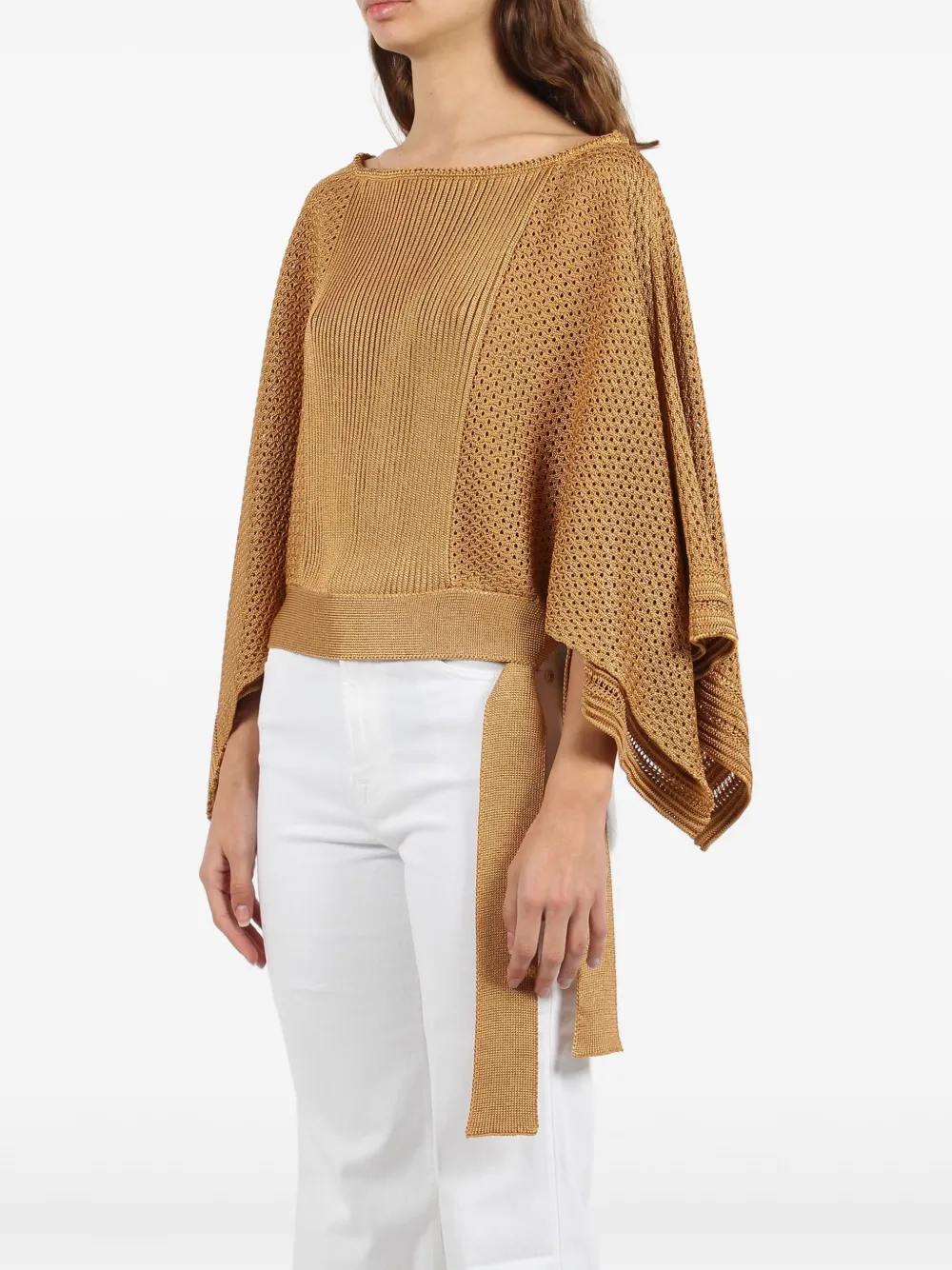 Alberta Ferretti Gebreide top Bruin
