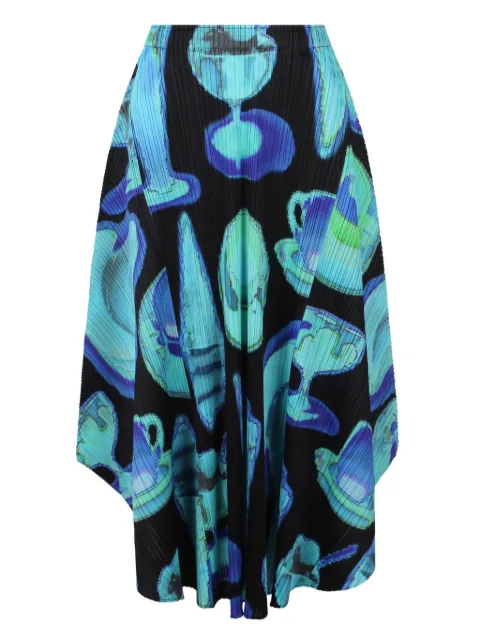 Pleats Please Issey Miyake pleated maxi skirt
