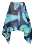 Pleats Please Issey Miyake poncho-style top - Black