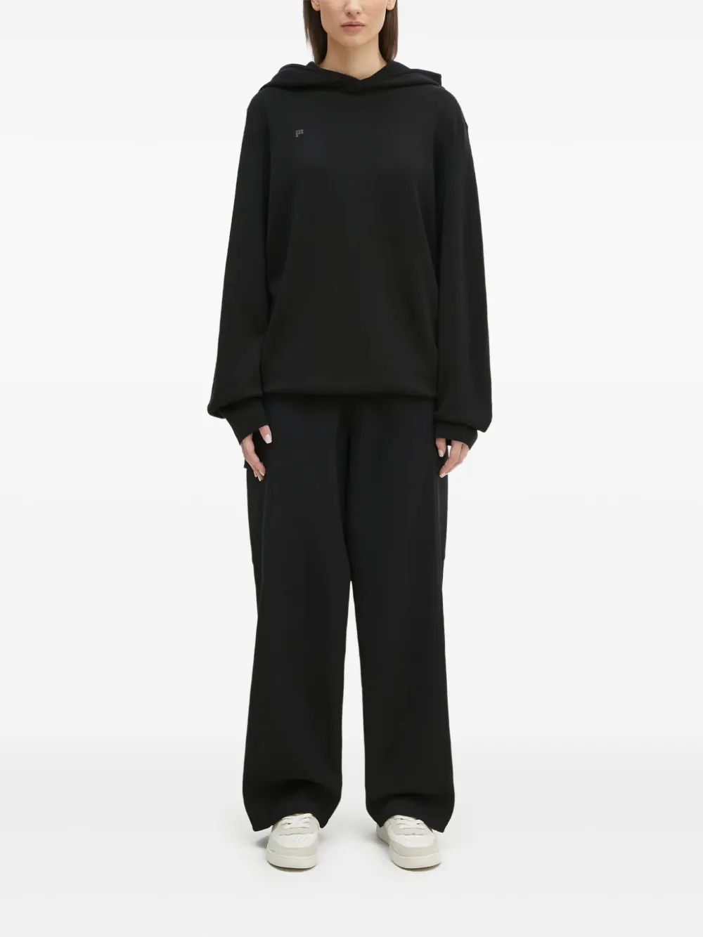 Pangaia balloon-sleeve hoodie | Black | Image 1