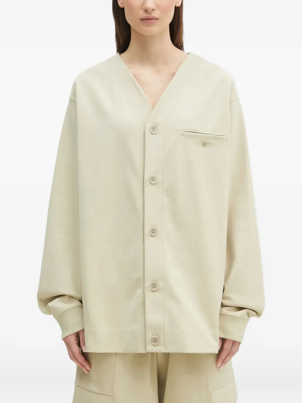 Pangaia DNA button-up shirt jacket | Neutrals | Image 1