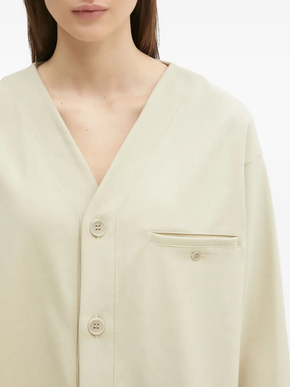 Pangaia DNA button-up shirtjack Beige