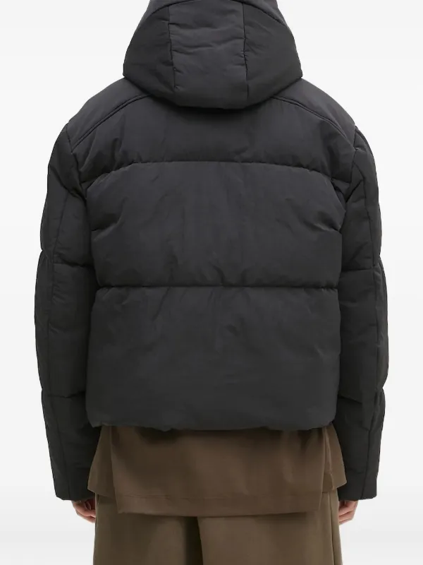 Pangaia Hooded Puffer Jacket Black FARFETCH AO